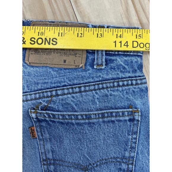 Vintage Levis 505 Orange Tab Made in USA 80's 31x31 Straight Leg Denim Zip Fly - Picture 4 of 5